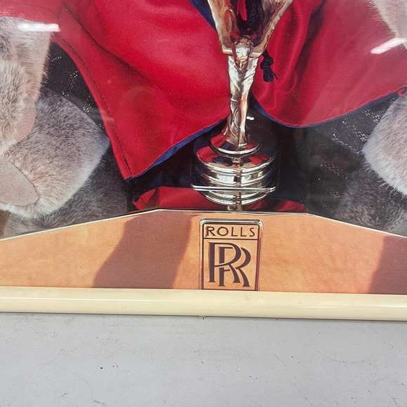 Retro white frame Playboy Rolls Royce Hugh Hefner Teddy Bear wall print BLHN - Picture 2 of 5